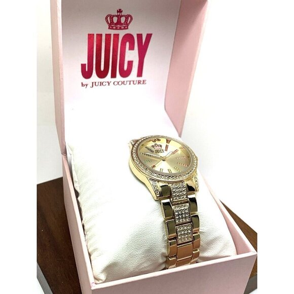 Juicy By Juicy Couture Women's Watch JC/5014 Quartz Gold Stainless Steel 34mm - Picture 3 of 14